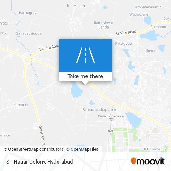 Sri Nagar Colony map
