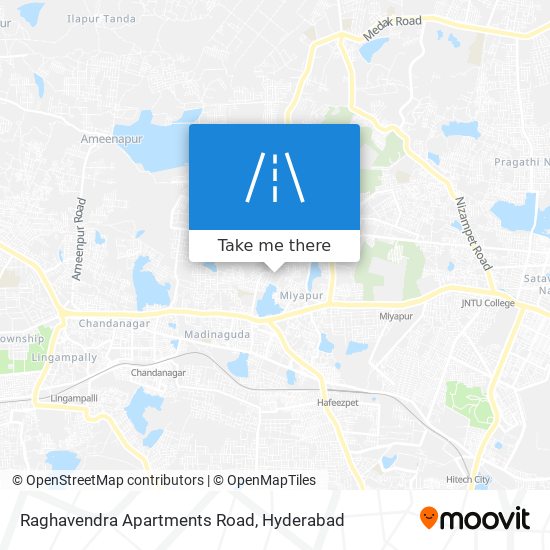 Raghavendra Apartments Road map