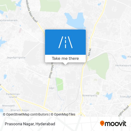 Prasoona Nagar map