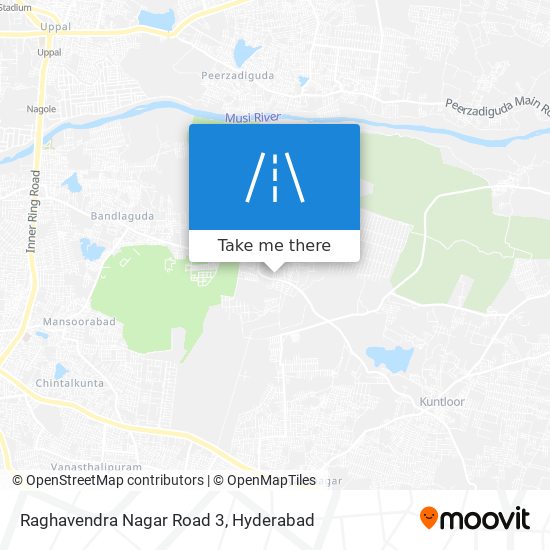 Raghavendra Nagar Road 3 map