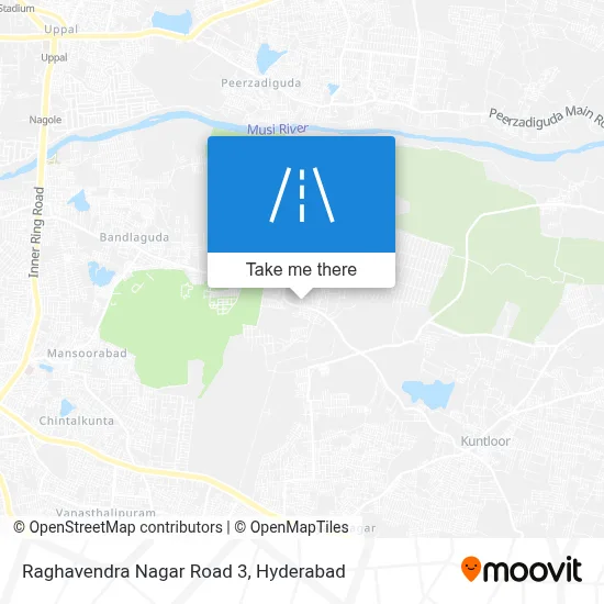 Raghavendra Nagar Road 3 map