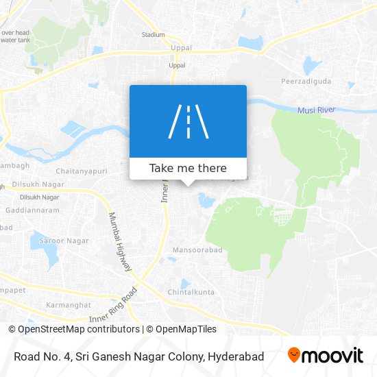 Road No. 4, Sri Ganesh Nagar Colony map