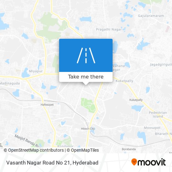 Vasanth Nagar Road No 21 map