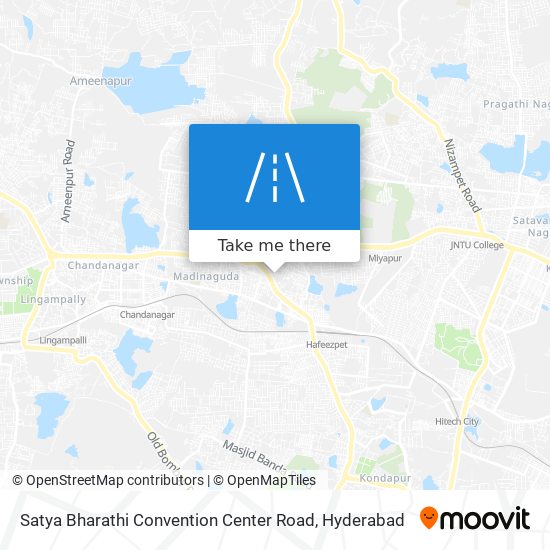 Satya Bharathi Convention Center Road map
