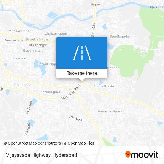 Vijayavada Highway map