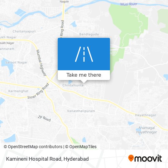 Kamineni Hospital Road map