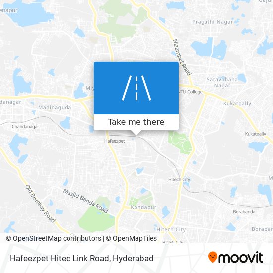 Hafeezpet Hitec Link Road map