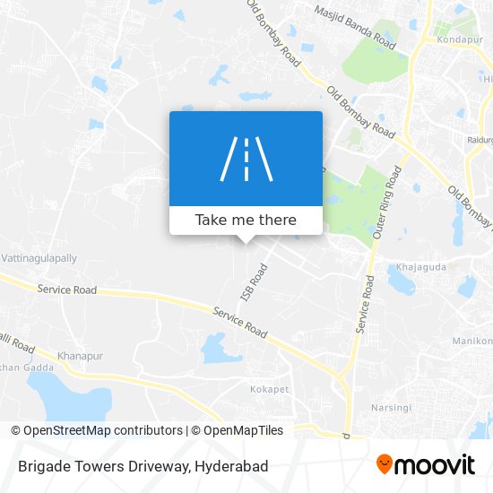 Brigade Towers Driveway map