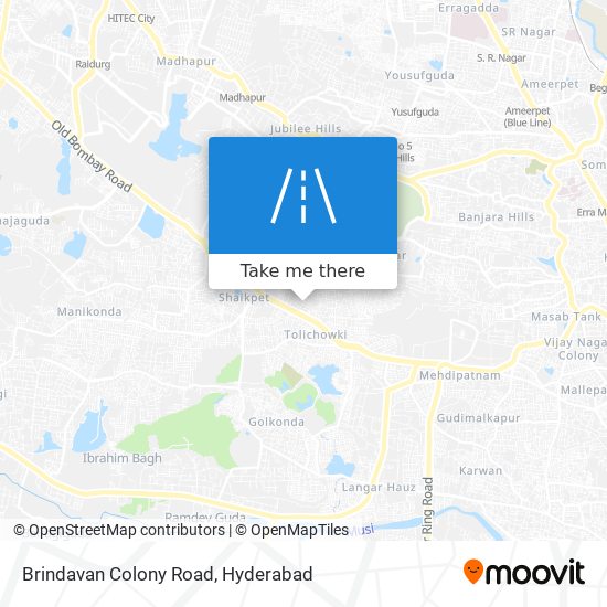 Brindavan Colony Road map