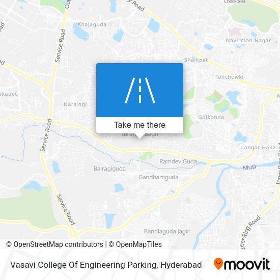 Vasavi College Of Engineering Parking map