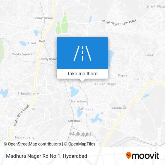 Madhura Nagar Rd No 1 map