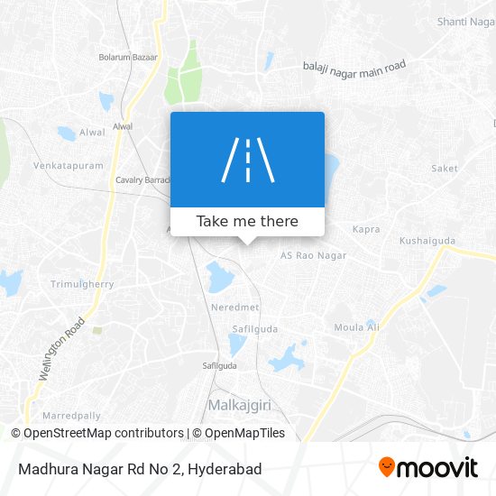 Madhura Nagar Rd No 2 map