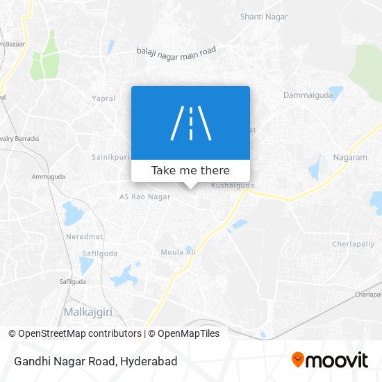 Gandhi Nagar Road map