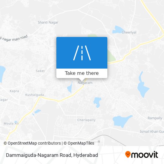 Dammaiguda-Nagaram Road map