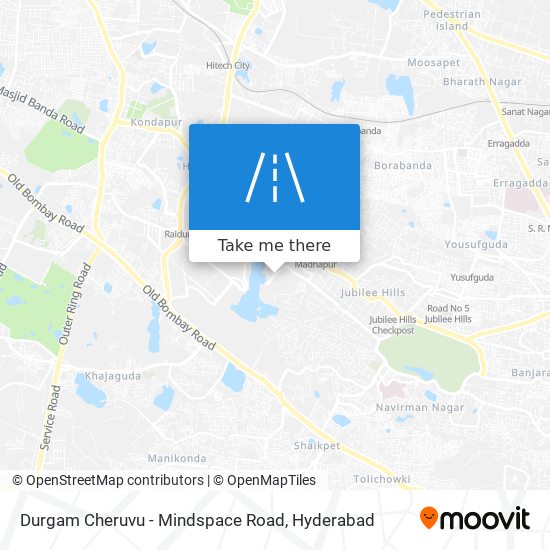 Durgam Cheruvu - Mindspace Road map