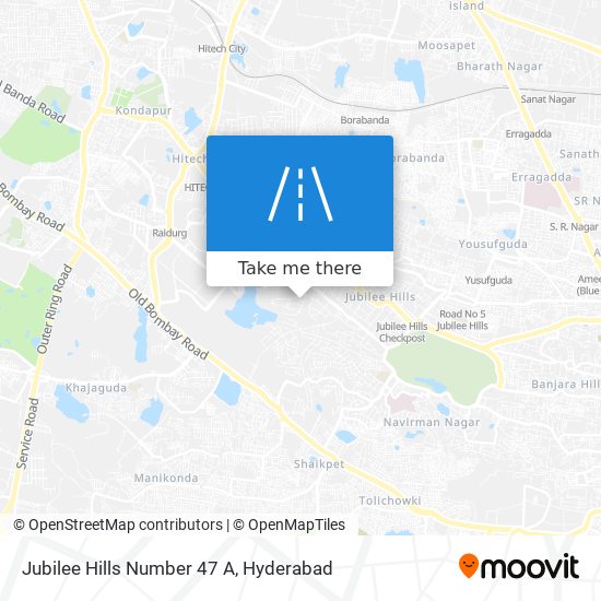 Jubilee Hills Number 47 A map