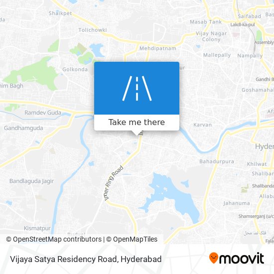 Vijaya Satya Residency Road map
