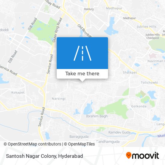 Santosh Nagar Colony map