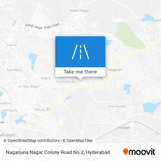 Nagarjuna Nagar Colony Road No 2 map