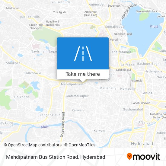 Mehdipatnam Bus Station Road map