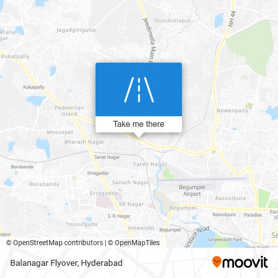 Balanagar Flyover map