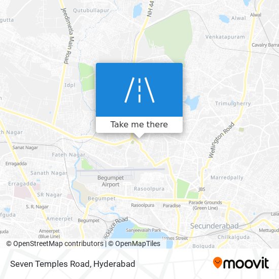 Seven Temples Road map