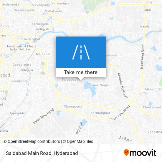 Saidabad Main Road map