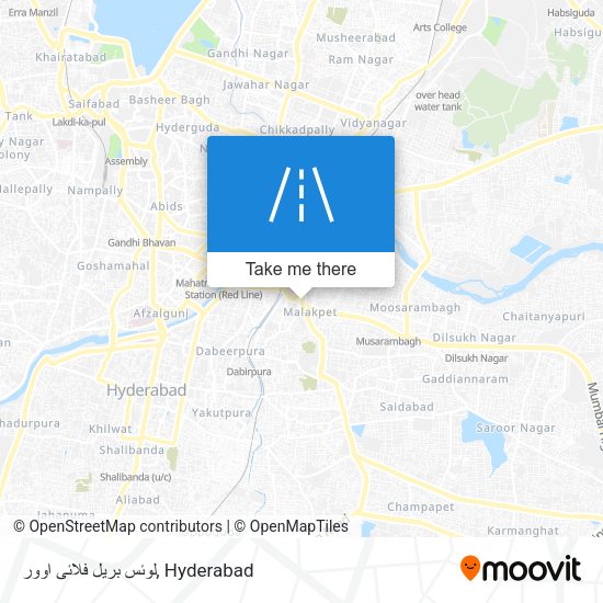 لوئس بریل فلائی اوور map