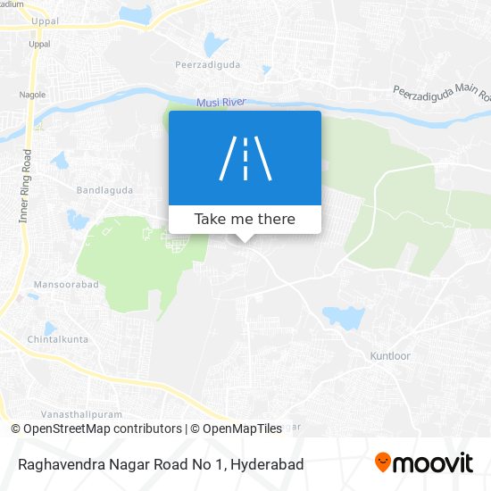 Raghavendra Nagar Road No 1 map