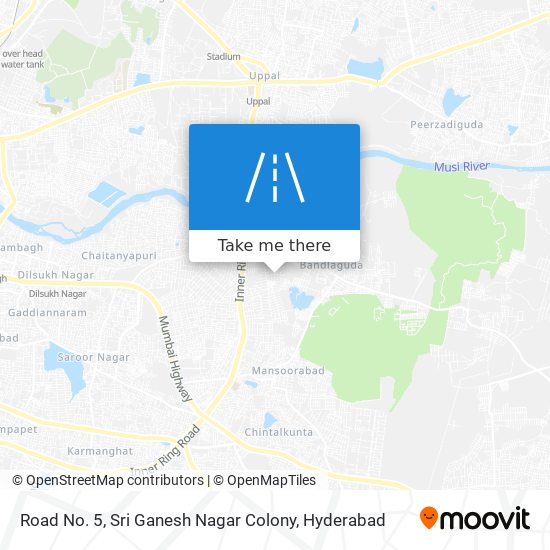 Road No. 5, Sri Ganesh Nagar Colony map