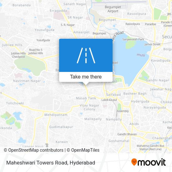 Maheshwari Towers Road map