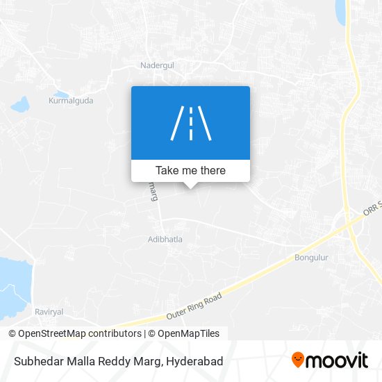 Subhedar Malla Reddy Marg map