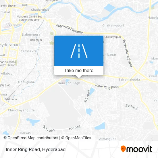 Inner Ring Road map