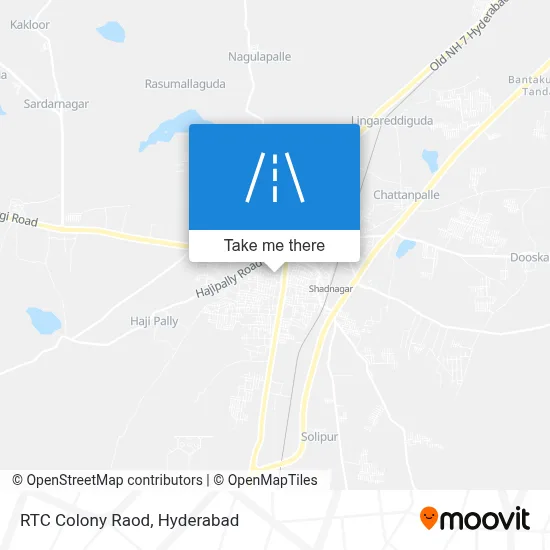 RTC Colony Raod map