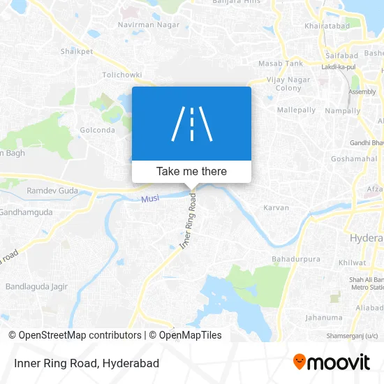 Inner Ring Road map
