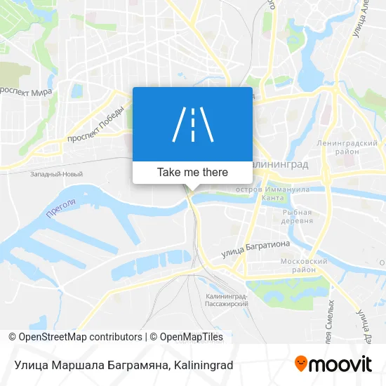 Улица Маршала Баграмяна map