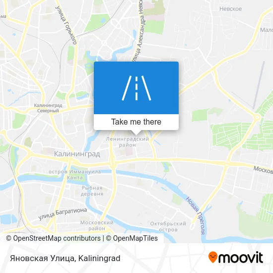 Яновская Улица map