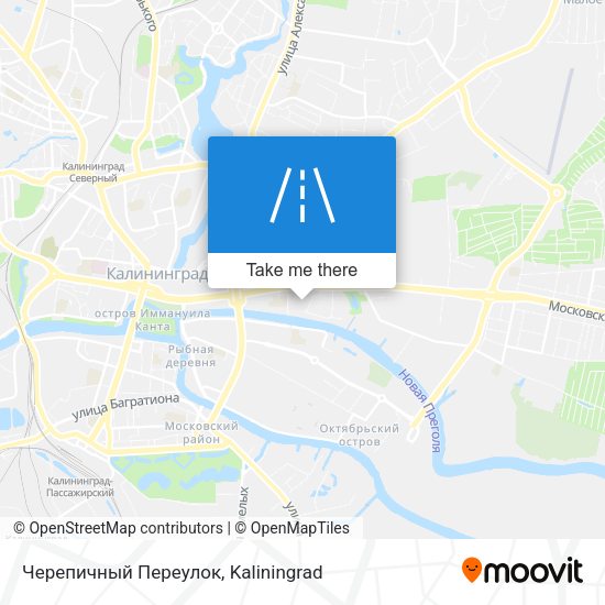 Черепичный Переулок map