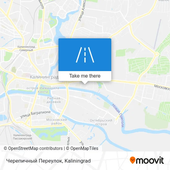 Черепичный Переулок map