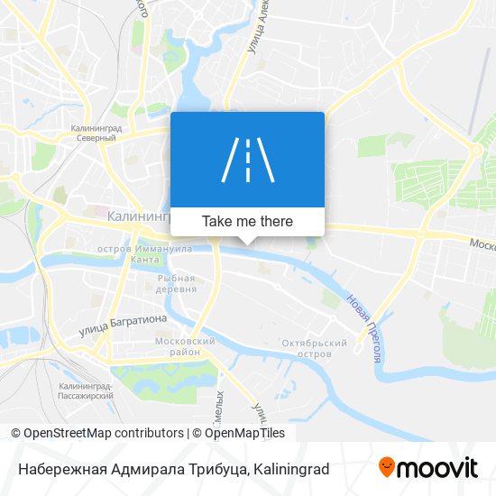 Набережная Адмирала Трибуца map