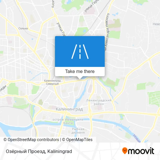 Озёрный Проезд map