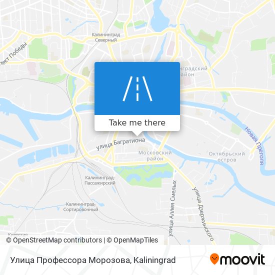 Улица Профессора Морозова map