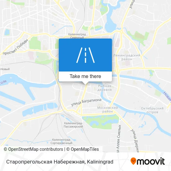 Старопрегольская Набережная map