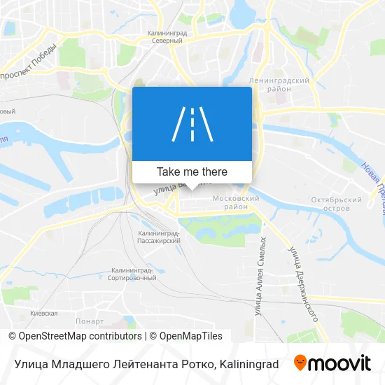 Улица Младшего Лейтенанта Ротко map
