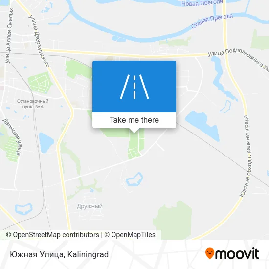 Южная Улица map