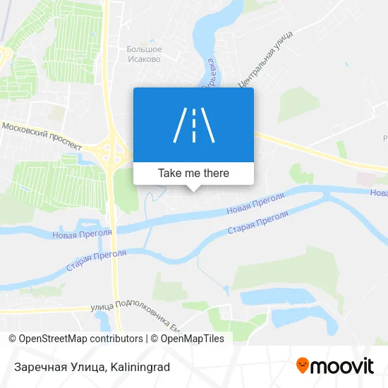 Заречная Улица map