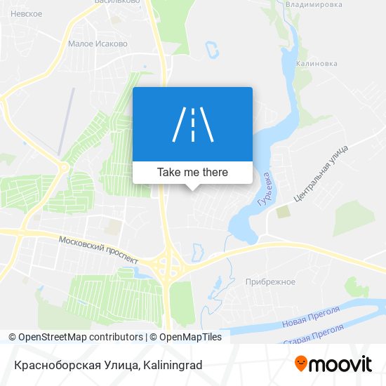 Красноборская Улица map