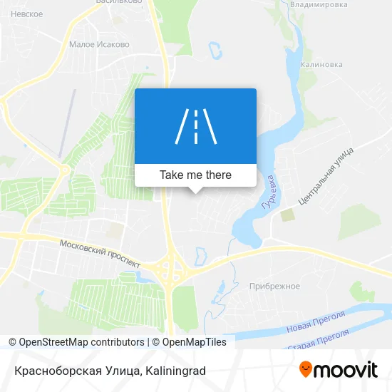 Красноборская Улица map
