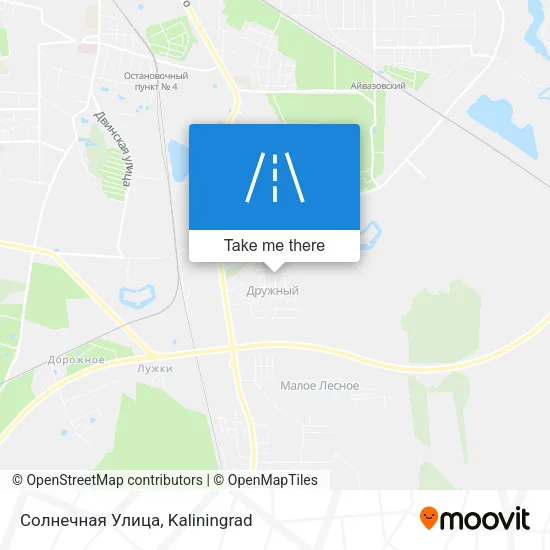 Солнечная Улица map
