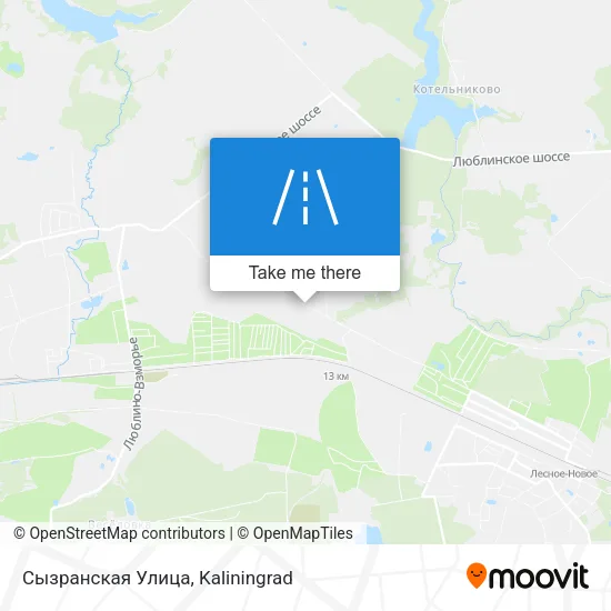 Сызранская Улица map